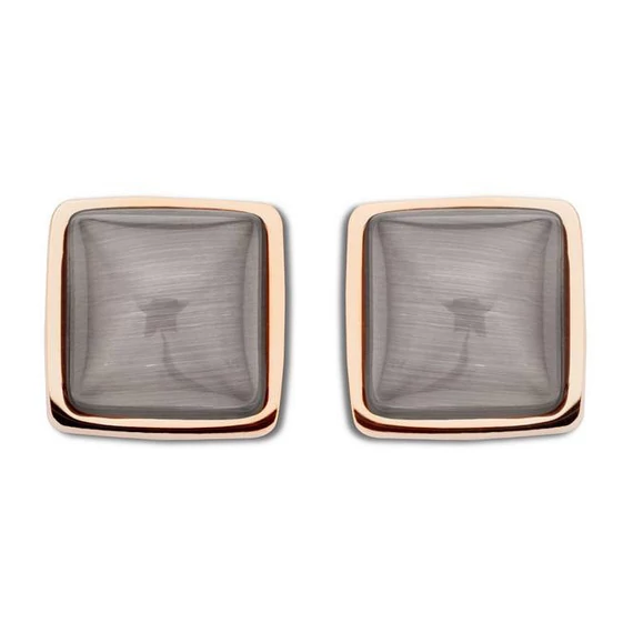 Victoria Rose gold színű barna köves fülbevaló