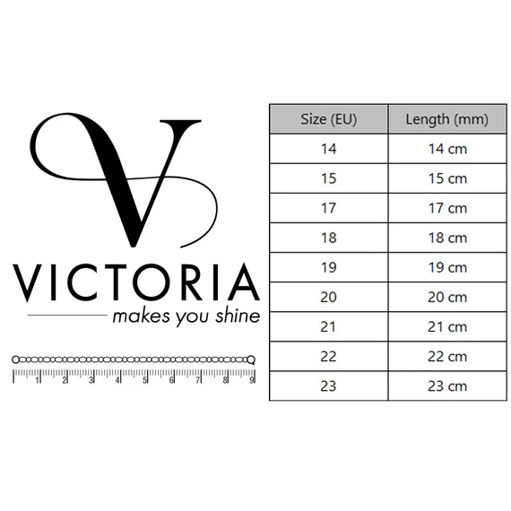 Victoria Rose gold színű köves karkötő