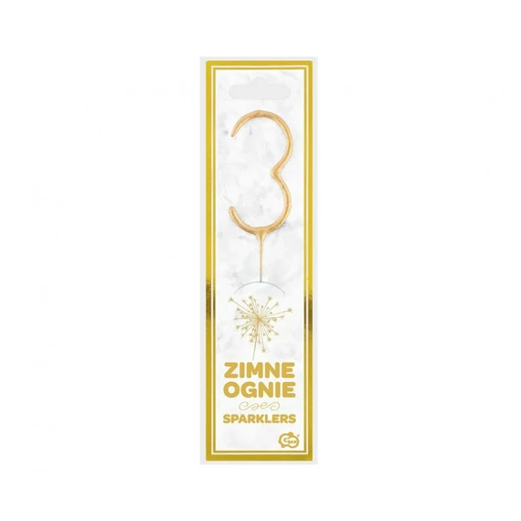 Arany Gold 3-as csillagszóró 17 cm