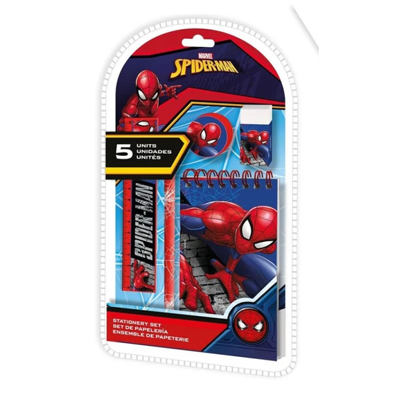 Pókember Wall Crawler írószer szett 5 db-os