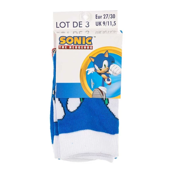 Sonic a sündisznó Turbo gyerek zokni 23-34