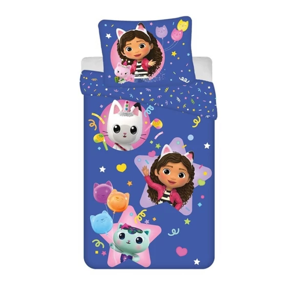 Gabi babaháza Meowgical ágyneműhuzat 140×200cm, 63×63 cm microfibre