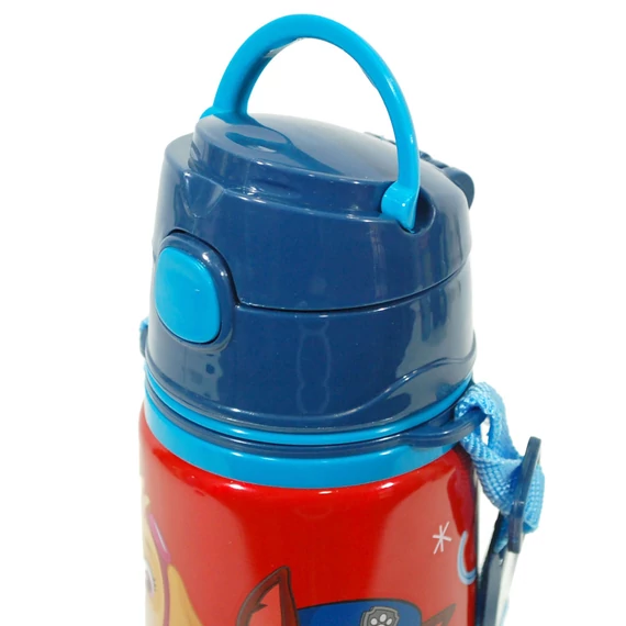 Mancs Őrjárat Red alumínium szívószálas kulacs akasztóval 600 ml