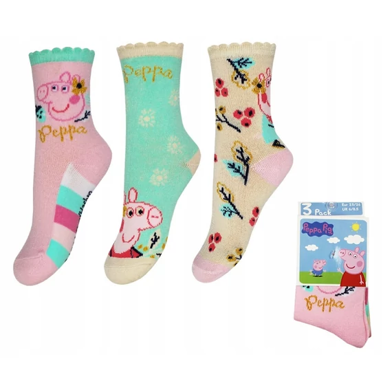 Peppa malac Flower gyerek zokni 23-34