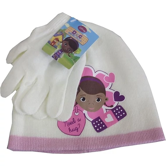Disney Dr Plüssi Hug gyerek sapka + kesztyű szett 52-54 cm