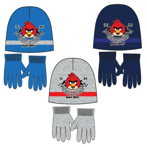 Angry Birds Heavy Hitters gyerek sapka + kesztyű szett 52-54 cm