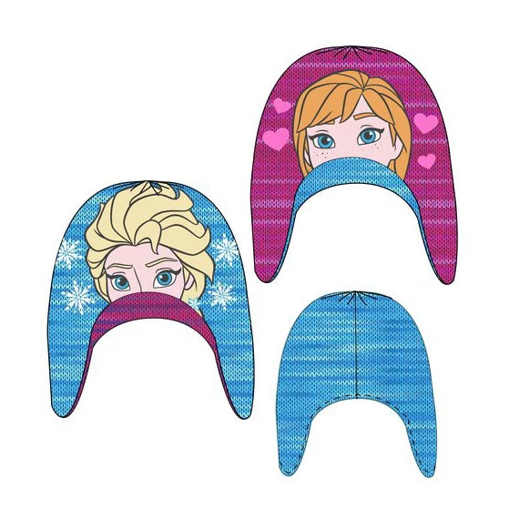 Disney Jégvarázs Sisters kifordítható gyerek sapka 52-54 cm
