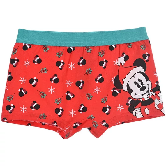 Disney Mickey Red Karácsonyi gyerek boxeralsó 2 - 8 év / 92 - 128 cm