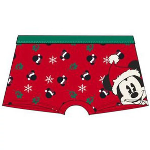 Disney Mickey Red Karácsonyi gyerek boxeralsó 2 - 8 év / 92 - 128 cm