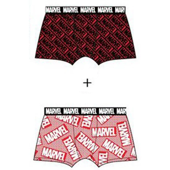 Marvel Red férfi boxeralsó 2 darab/csomag L