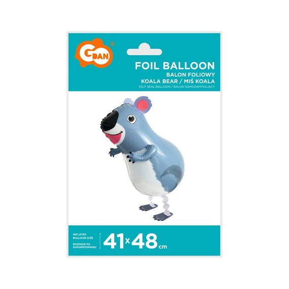 Koala Smile sétáló fólia lufi 48 cm