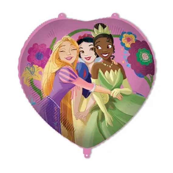 Disney Hercegnők Live Your Story Heart fólia lufi 46 cm
