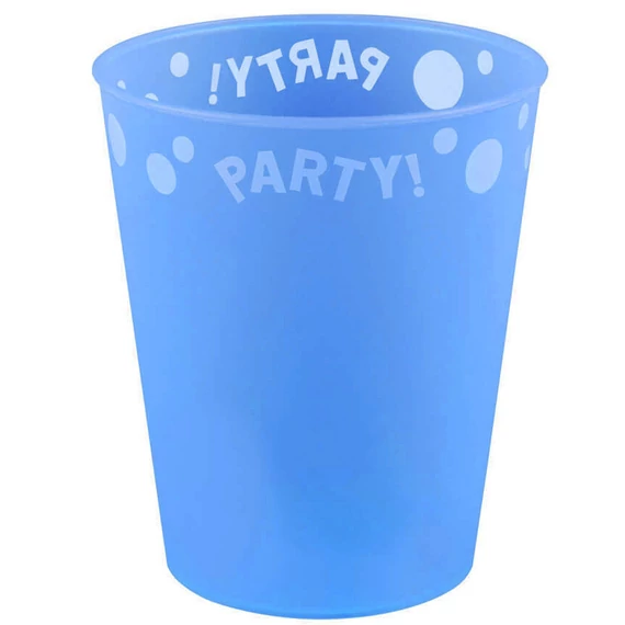 Blue, Kék micro prémium műanyag pohár 250 ml