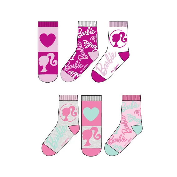 Barbie Pink gyerek zokni 23-34