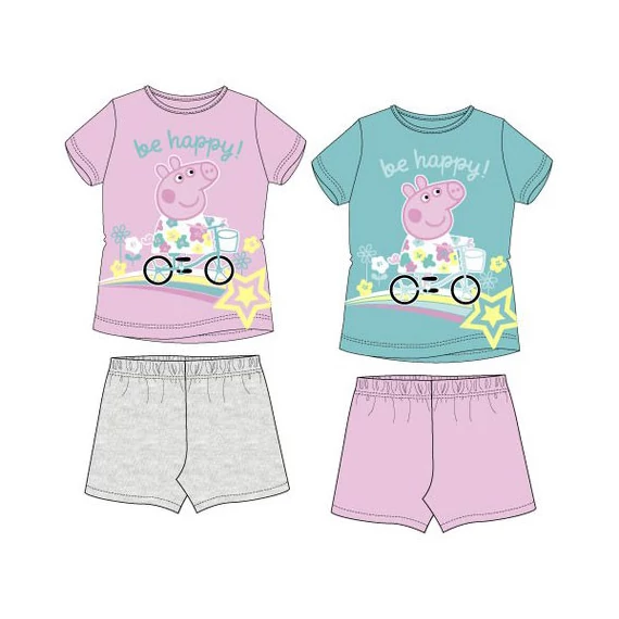 Peppa malac Bike gyerek rövid pizsama 3 - 6 év / 98 - 116 cm