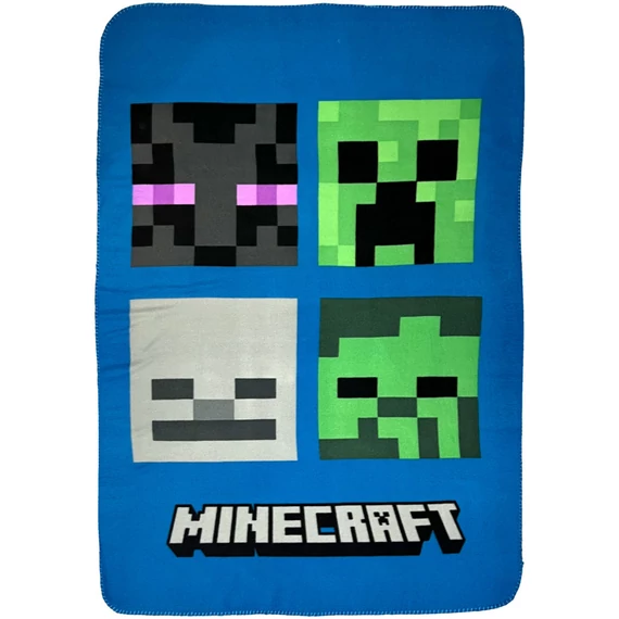 Minecraft Miner ágyneműhuzat és polár takaró szett
