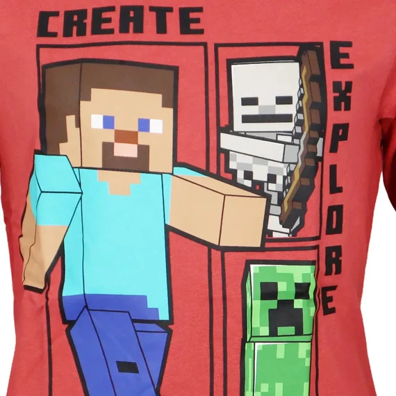 Minecraft Create gyerek hosszú ujjú póló, felső 6 - 12 év / 116 - 152 cm