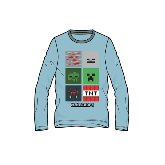 Minecraft Blockbuster Blue gyerek hosszú ujjú póló, felső 6 év / 116 cm