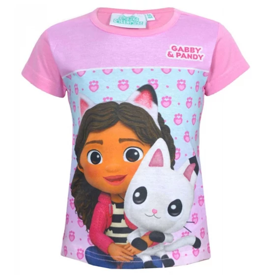 Gabi babaháza Pandy  Light Pink gyerek rövid póló, felső 6 év / 116 cm