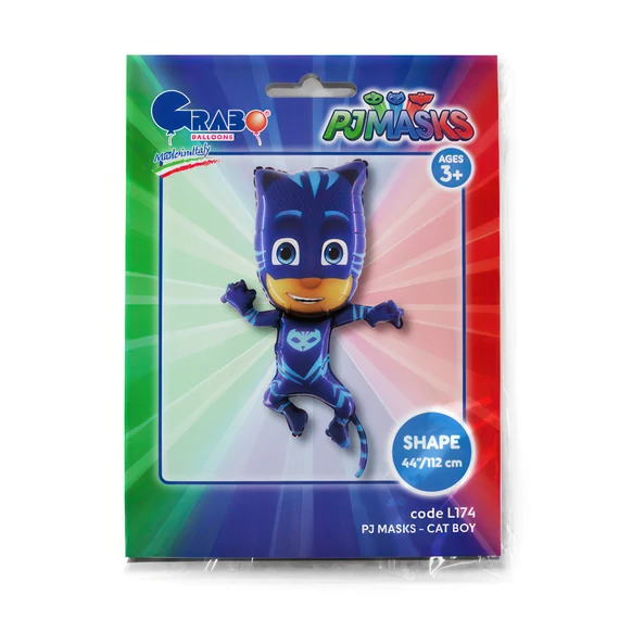 Pizsihősök Cat Boy fólia lufi 112 cm