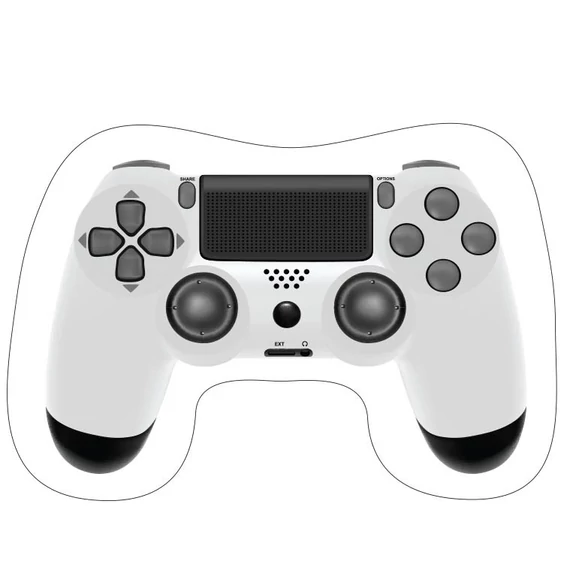 Gamer Pad formapárna, díszpárna 42x29 cm Velúr