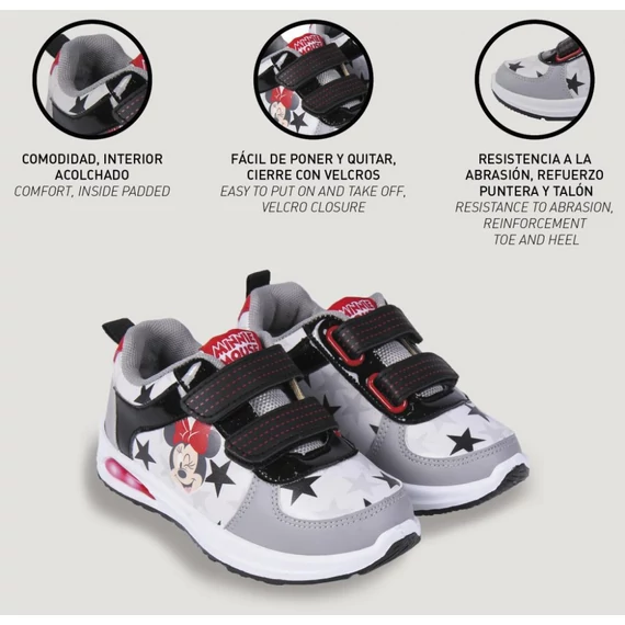 Disney Minnie Star LED villogó, világító utcai cipő 32