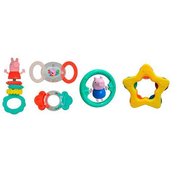 Peppa malac Fun baba csörgő és rágóka szett 5 db-os