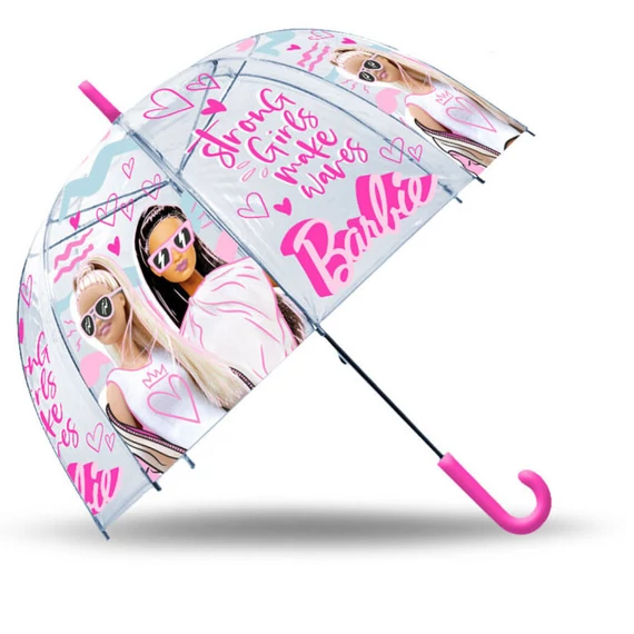Barbie Strong Girls gyerek átlátszó esernyő Ø70 cm