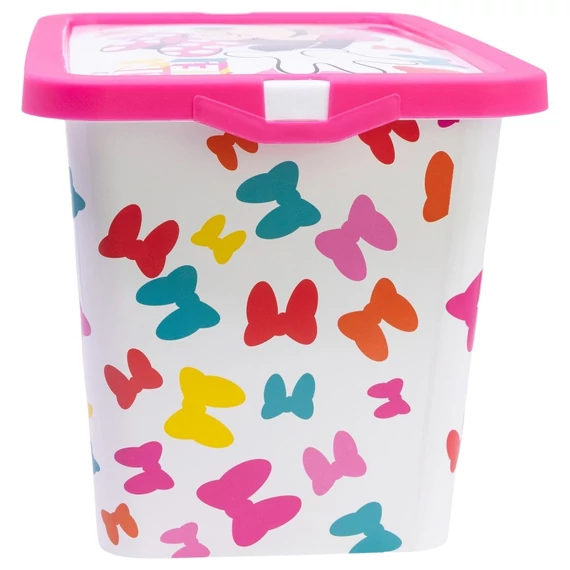 Disney Minnie Edgy Bows műanyag tároló doboz 7 L