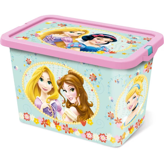 Disney Hercegnők Tea Party műanyag tároló doboz 7 L