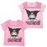 Hello Kitty Kuromi gyerek rövid póló, felső 3 - 8 év / 98 - 128 cm