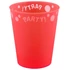 Piros Bright red micro prémium műanyag pohár 250 ml