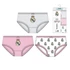 Real Madrid Pink gyerek fehérnemű, bugyi 3 darab/csomag 2 - 8 év / 92 - 128 cm