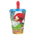 Sonic a sündisznó Adventure szívószálas pohár, műanyag 430 ml