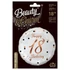 Happy Birthday 18 B&C White fólia lufi 36 cm