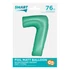 Menta 7-es Mint Mat szám fólia lufi 76 cm