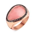 Victoria Rose gold színű rózsaszín köves gyűrű