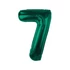 Zöld B&C Bottle Green 7-es szám fólia lufi 85 cm