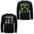Minecraft Dark gyerek hosszú ujjú póló, felső 8 - 12 év / 128 - 152 cm
