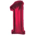 Piros 1-es Red szám fólia lufi 92 cm