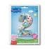 Peppa malac Blue 2-es szám fólia lufi 66 cm