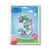Peppa malac Blue 3-as szám fólia lufi 66 cm